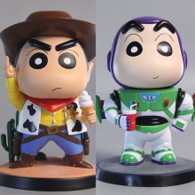 Crayon Shin-chan cowboy Buzz Lightyear anime figure