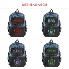 The Seven Deadly Sins anime nylon backpack bag