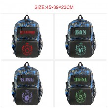 The Seven Deadly Sins anime nylon backpack bag