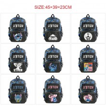 Stitch anime nylon backpack bag