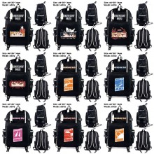 Chainsaw Man anime USB charging laptop backpack school bag