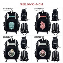 SPY x FAMILY anime USB charging laptop backpack school bag