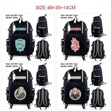 SPY x FAMILY anime USB charging laptop backpack sc...