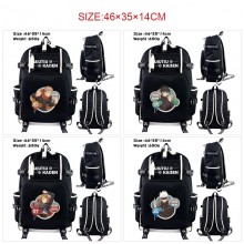 Jujutsu Kaisen anime USB charging laptop backpack school bag