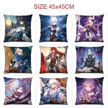 Honkai Star Rail game two-sided pillow 45*45cm