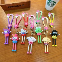 Sanrio Melody kitty Cinnamoroll Kuromi anime figure doll key chain