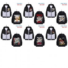 One Piece anime zipper cotton long sleeve hoodies ...