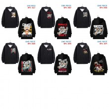 One Piece anime zipper cotton long sleeve hoodies ...