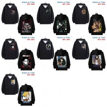 Attack on Titan anime zipper cotton long sleeve hoodies cloth