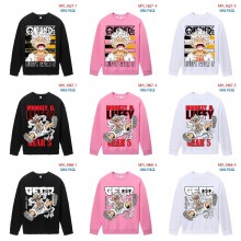 One Piece anime long sleeve round neck thin cotton...