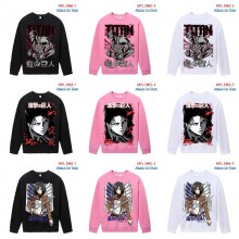 Attack on Titan anime long sleeve round neck thin cotton hoodies cloth