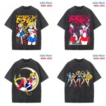 Sailor Moon anime short sleeve wash water worn-out...