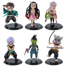 Demon Slayer anime figures set(6pcs a set)(OPP bag...
