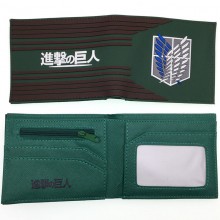 Attack on Titan anime PVC silicone wallet