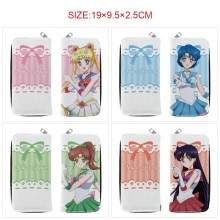Sailor Moon anime long zipper wallet purse