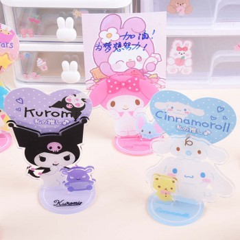 Sanrio Melody kitty Cinnamoroll Kuromi anime acrylic photo frame clip