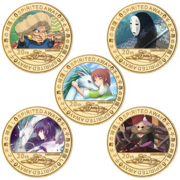 Spirited Away Coin Collect Badge Lucky Coin Decision Coin