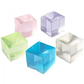 Ice cube soft glue decompression figures set(10pcs a set mixed)