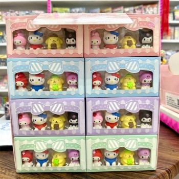 Sanrio Melody kitty Cinnamoroll Kuromi anime erasers set(24pcs set)