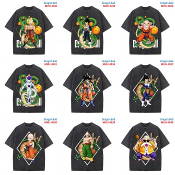 Dragon Ball anime short sleeve wash water worn-out cotton t-shirt