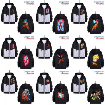 Dragon Ball anime zipper cotton long sleeve hoodies cloth