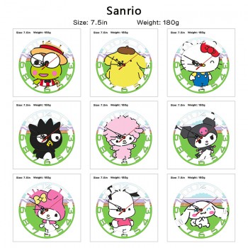 Melody kitty Cinnamoroll Kuromi Pochacco anime wall clock