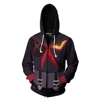 KILL la KILL anime 3D printing hoodie sweater cloth zipper