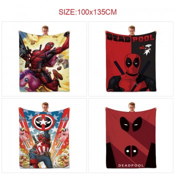 Deadpool flano summer quilt blanket