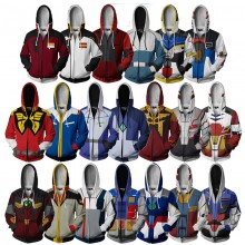 Gundam anime printing hoodie sweater cloth