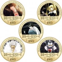 Death Note Commemorative Coin Collect Badge Lucky ...