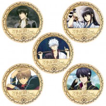 Gintama Commemorative Coin Collect Badge Lucky Coin Decision Coin