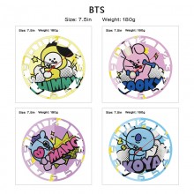 BTS BT21 star wall clock