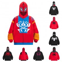 Spider-Man anime 3D printing hoodie sweater cloth zipper