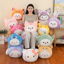12inches Sanrio Melody kitty Cinnamoroll Kuromi anime plush keep warm hand pillow
