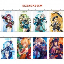 Genshin Impact game wall scroll wallscrolls 60*90C...