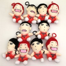 4.8inches Slam Dunk anime plush dolls set(10pcs a set)