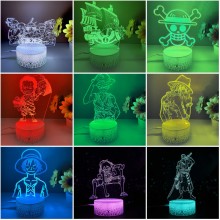 One Piece Anime Acrylic Figure 3D Lamp USB Night L...