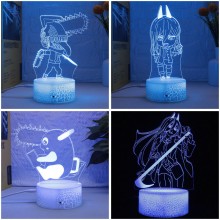 Chainsaw Man Anime Acrylic Figure 3D Lamp USB Night Light