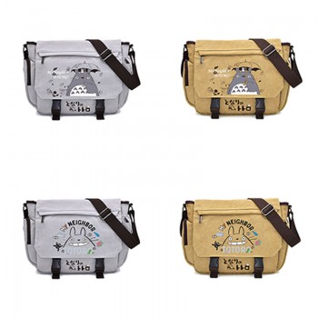 Totoro anime canvas satchel shoulder bag