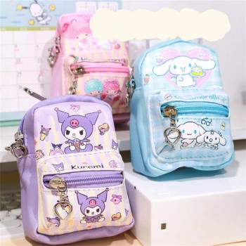 Kuromi anime mini small key chain backpack bag