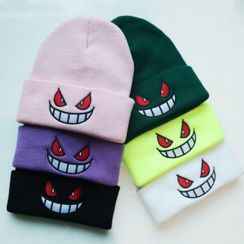 Pokemon Gengar anime straw hat knitted hat