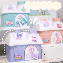 Sanrio Melody kitty Cinnamoroll Kuromi anime money and pencil case box two in one