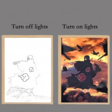 Naruto anime Led Photo Frame Lamp Painting Night Lights