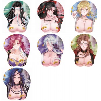 Anime Man Male chest 3D silicon mouse pad