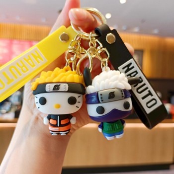 Naruto anime figure doll key chains