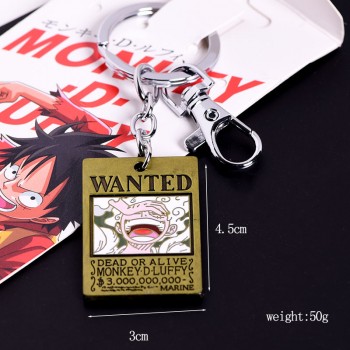 One Piece anime alloy key chain keychain