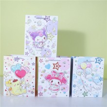 Sanrio Melody Cinnamoroll Kuromi Pochacco anime paper goods bag gifts bags(price for 12pcs mixed)
