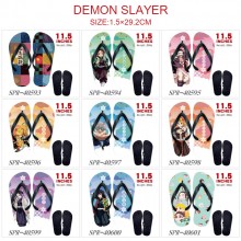 Demon Slayer anime flip flops shoes slippers a pai...