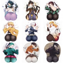 Anime man Male buttocks anime 3D silicon mouse pad