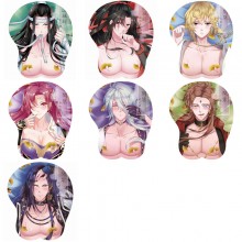 Anime Man Male chest 3D silicon mouse pad